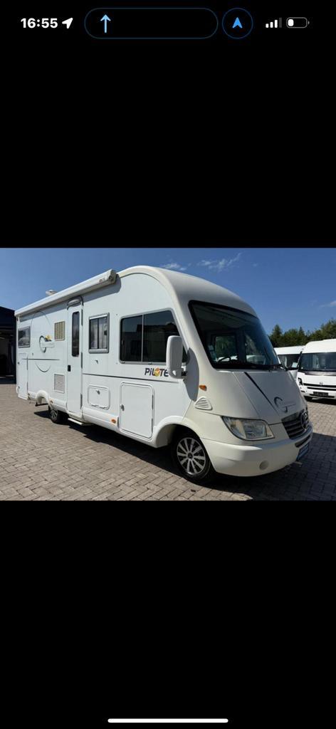 Pilote 713 explorer bj 2006 84000 km 160pk automaat, Caravans en Kamperen, Campers, Particulier, tot en met 4, Half-integraal