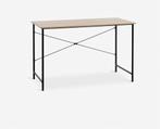Bureau Jysk  VANDBORG 60x120 licht eiken kleur/zwart, Huis en Inrichting, Bureaus, Ophalen, Zo goed als nieuw