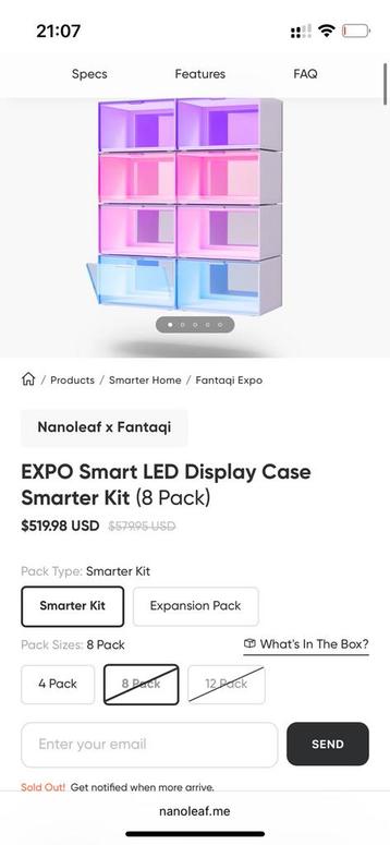 EXPO Smart LED Display Case Smarter Kit (8 Pack) beschikbaar voor biedingen