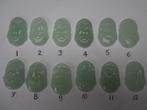 Chinees /chinese groene jade hangers,astrologie's, Overige voorstellingen, Nieuw, Ophalen of Verzenden, Steen of Mineraal