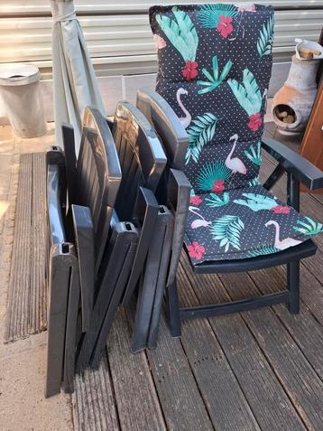4 Jardin tuinstoelen + kussens beschikbaar voor biedingen