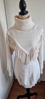 Lange Trui met Franjes - Gebroken Wit - Maat M, Maat 38/40 (M), Ophalen of Verzenden, Zo goed als nieuw, Wit