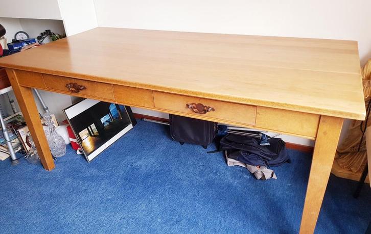 Eetkamertafel 2-laden, Huis en Inrichting, Tafels | Eettafels, Gebruikt, 50 tot 100 cm, 150 tot 200 cm, Vier personen, Rechthoekig