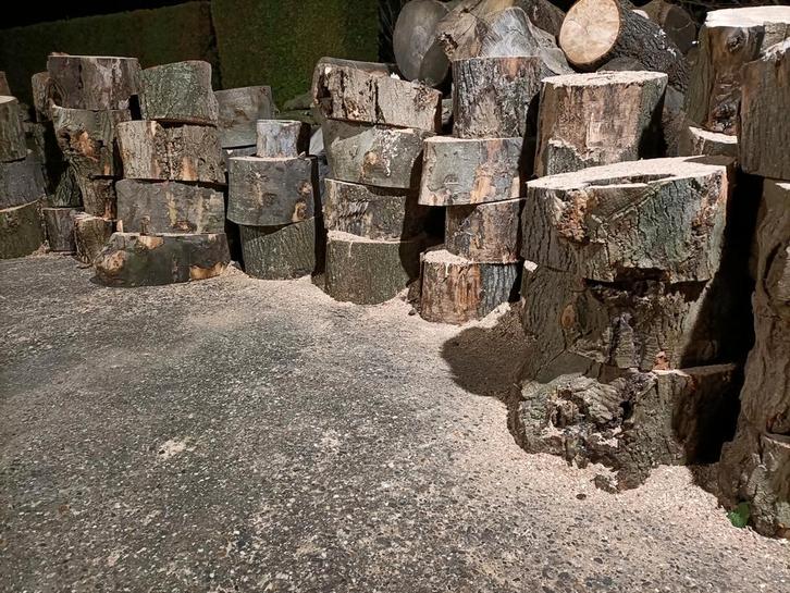 Blokken haardhout essen, eiken en beuken, Tuin en Terras, Haardhout, Minder dan 3 m³, Ophalen