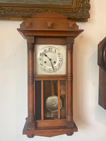 Vintage Regulateur Wandklok Jaren 50 beschikbaar voor biedingen