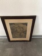 Michelangelo getekend door Albrecht Durer, ingelijst, Antiek en Kunst, Curiosa en Brocante, Ophalen of Verzenden