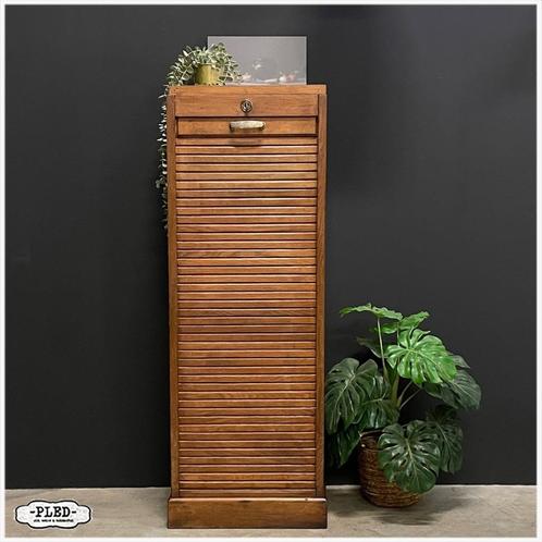 Vintage roldeurkast - archiefkast - documentenkast, Huis en Inrichting, Kasten | Roldeurkasten en Archiefkasten, Gebruikt, 100 tot 150 cm
