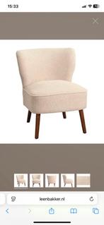 2 fauteuils teddy bouclé crème/beige/wit, Ophalen, Twee, Wit, Zo goed als nieuw