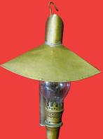 Antieke hanglamp petroleum- wandlamp olielamp, Ophalen