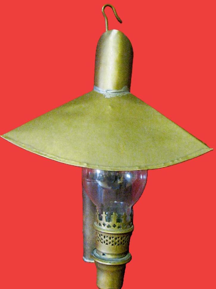 Antieke hanglamp petroleum- wandlamp olielamp, Antiek en Kunst, Antiek | Lampen, Ophalen