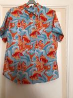 herenblouse met karpers/vissen maat L, Ophalen of Verzenden, Zo goed als nieuw, Overige kleuren