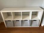 Ikea kallax wit met vilten opberg manden 147*79*39, Huis en Inrichting, Kasten | Wandmeubels, Ophalen, Zo goed als nieuw