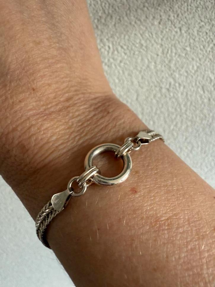 R047/GHA Zweden Zilveren Modernist armband, Sieraden, Tassen en Uiterlijk, Armbanden, Gebruikt, Zilver, Zilver, Verzenden