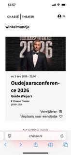 2 kaarten Oudejaarsconference 2026, Tickets en Kaartjes, Twee personen