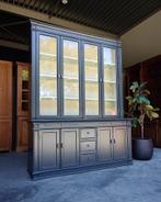 Franse Servieskast | Donkere Buffetkast | Vitrinekast #2238, Huis en Inrichting, Kasten | Buffetkasten, Niet ingevuld, 200 cm of meer