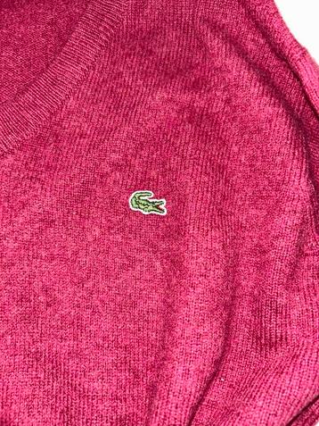 Lacoste Trui Rood Maat L beschikbaar voor biedingen