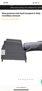 Luxe Verstelbare Loungeset - 5 Delig, Tuin en Terras, 5 zitplaatsen, Ophalen of Verzenden, Zo goed als nieuw, Loungeset