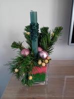 Kerststuk met kaars en decoratie, Ophalen, Nieuw, Binnen