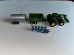 Mini John Deere tractor Bruder met aanhangers, Hobby en Vrije tijd, Modelauto's | Overige schalen, Ophalen of Verzenden, Zo goed als nieuw