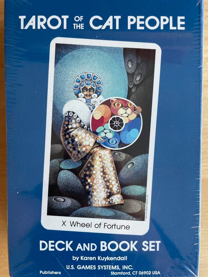 Tarot of the Cat People Deck & Boek Set, Boeken, Esoterie en Spiritualiteit, Zo goed als nieuw, Achtergrond en Informatie, Tarot of Kaarten leggen