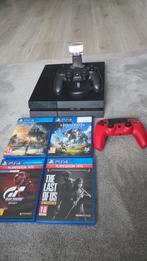 PS4 Slim 500GB + 2 Controllers + Games, Spelcomputers en Games, Spelcomputers | Sony PlayStation 4, Ophalen of Verzenden