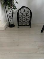 Stijlvol ijzeren wijnrek - 50 cm hoog, Ophalen, Gebruikt, Metaal, 5 tot 15 flessen