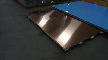 Plaat Koper 2500 x 1250 x 1 mm beschikbaar voor biedingen