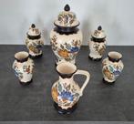 Flora Gouda Plateel, Antiek en Kunst, Antiek | Keramiek en Aardewerk, Ophalen of Verzenden