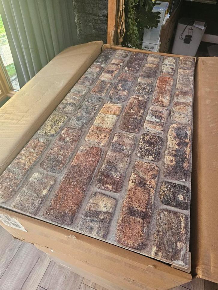 3D Wandpanelen Baksteen - 44 stuks (22m2) Nieuwstaat, Doe-het-zelf en Verbouw, Tegels, Nieuw, Overige typen, Overige materialen