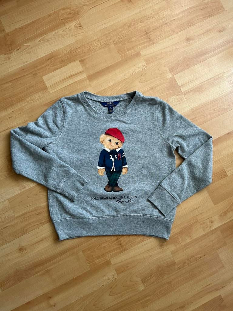 Grijze Polo Ralph Lauren sweater kids, Ophalen of Verzenden, Gebruikt, Meisje, Trui of Vest