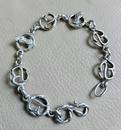 ITALIAANS zilveren (925) ZEEMEERMIN armband ERES DESIGN, Sieraden, Tassen en Uiterlijk, Armbanden, Zo goed als nieuw, Zilver, Zilver