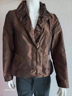 Chocolade bruin blazer jasje, maat 38, Maat 38/40 (M), Bruin, Ophalen of Verzenden, Zo goed als nieuw