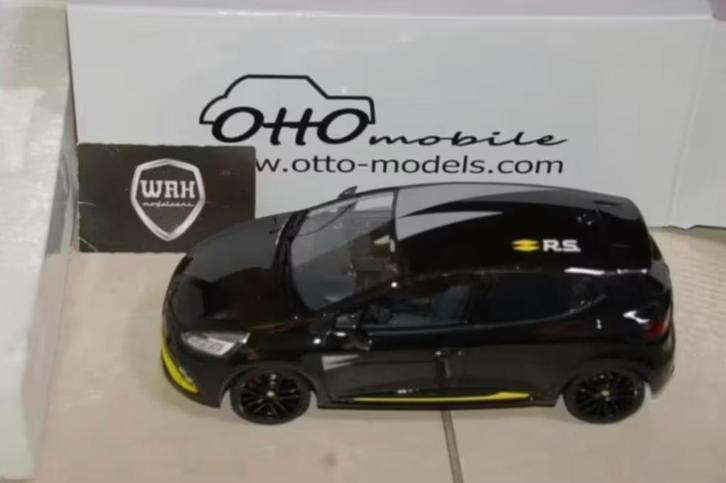 SALE ! 1:18 RENAULT CLIO 4 RS 18 black OT946 Otto mobile WRH, Hobby en Vrije tijd, Modelauto's | 1:18, Zo goed als nieuw, Auto