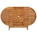 Tuintafel inklapbaar 160x85x75 cm massief, Ophalen of Verzenden, Nieuw