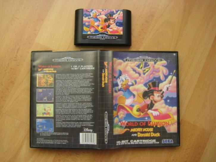 World of Illusion (Donald MIckey) Sega Mega Drive Megadrive, Spelcomputers en Games, Games | Sega, Gebruikt, Mega Drive, Platform