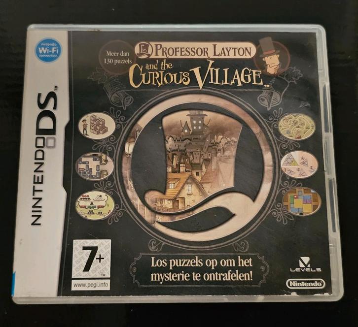 Professor Layton en the Curious village Nintendo DS, Spelcomputers en Games, Games | Nintendo DS, Gebruikt, Puzzel en Educatief