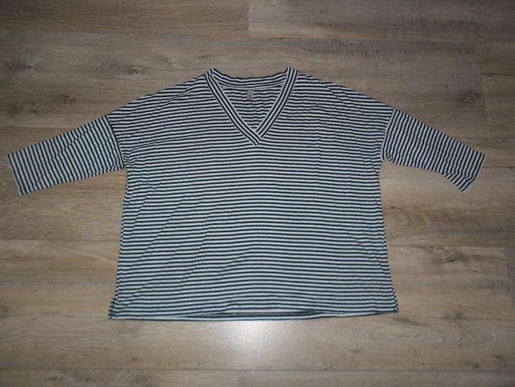 Soyaconcept Zwart/Wit Gestreept Shirt Maat XL, Kleding | Dames, Tops, Nieuw, Maat 46/48 (XL) of groter, Blauw, Korte mouw, Ophalen of Verzenden