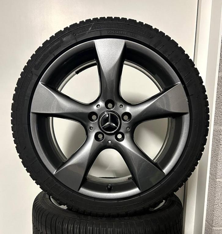 Origineel! Mercedes-Benz SLK C-Klasse Velgen + Winterbanden, Auto-onderdelen, Banden en Velgen, Banden en Velgen, Winterbanden