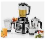 1000W SET 5-in-1 Mixer Blender Juicer 1.5L + bekers rvs, Nieuw, Ophalen of Verzenden, H, H