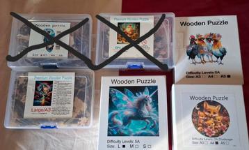 Houten puzzels beschikbaar voor biedingen