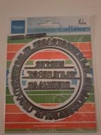 Snijmal cirkel 'Fijne Feestdagen' Marianne Design CR1561, Ophalen of Verzenden, Zo goed als nieuw, Kerst, Pons of Mal