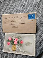 Huizum oud adres kaartje, Verzamelen, Ansichtkaarten | Nederland, Ophalen of Verzenden, Voor 1920, Noord-Holland