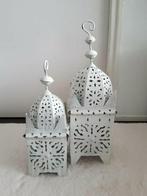 Oosterse Lantaarns White Wash, Huis en Inrichting, Woonaccessoires | Kandelaars en Kaarsen, Ophalen