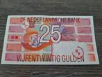 Mooi biljet 25 gulden Roodborstje, 1989, Postzegels en Munten, Bankbiljetten | Nederland, Ophalen of Verzenden, 25 gulden