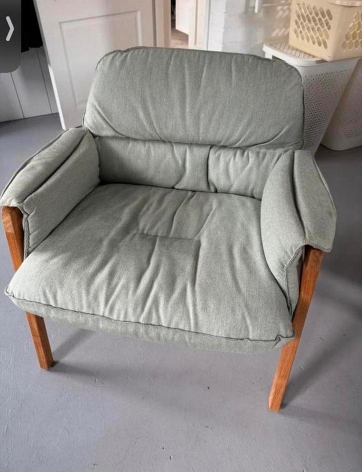 Tribu Nomad lounge stoel binnen buiten z.g.a.n., Huis en Inrichting, Stoelen, Zo goed als nieuw, Eén, Hout, Overige kleuren, Ophalen