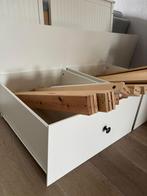 Ikea bedbank Hemnes, Huis en Inrichting, Slaapkamer | Bedden, Ophalen, Gebruikt, Eenpersoons, Wit