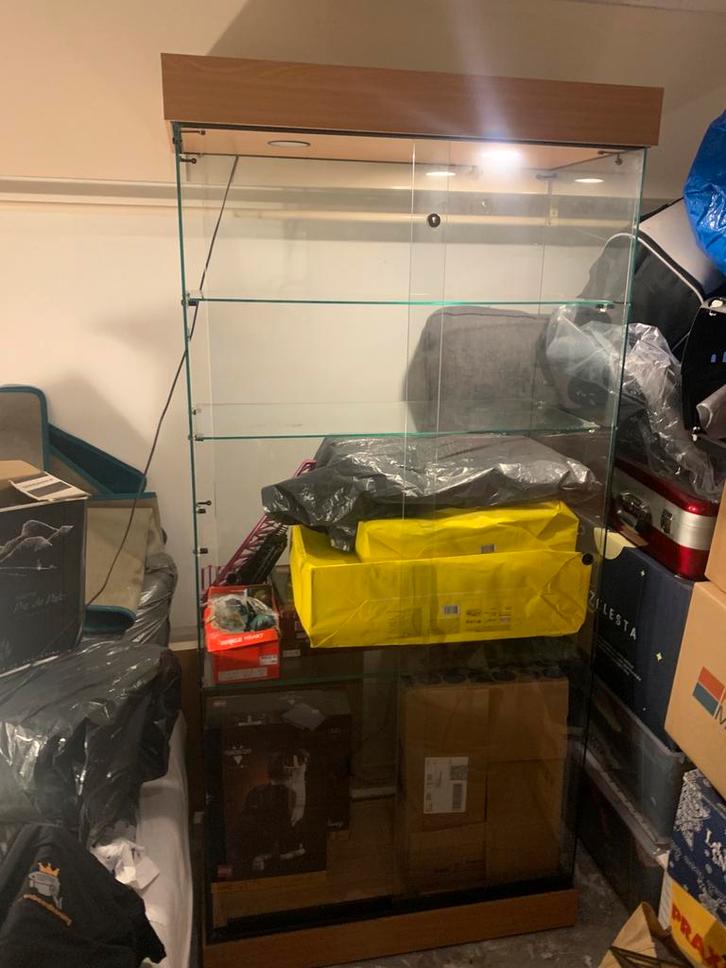 PROFESSIONELE VITRINE KAST MET SLOT EN VERLICHTING, Dieren en Toebehoren, Reptielen en Amfibieën | Toebehoren, Zo goed als nieuw