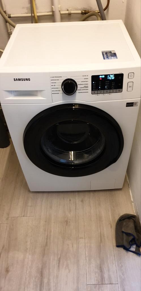 Wasmachine Samsung WW80TA049AE EcoBubble 8 Kg inhoud, Witgoed en Apparatuur, Wasmachines, Zo goed als nieuw, 6 tot 8 kg, 85 tot 90 cm