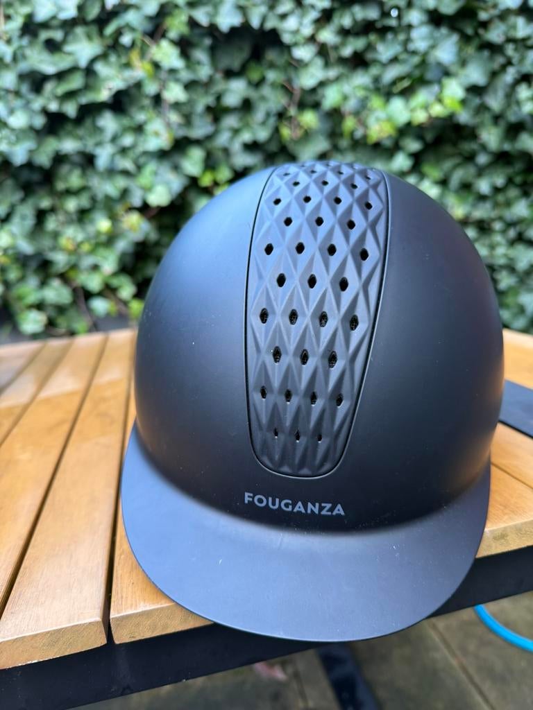 Paardrijhelm Decathlon Fouganza 55cm, Ophalen of Verzenden, Zo goed als nieuw