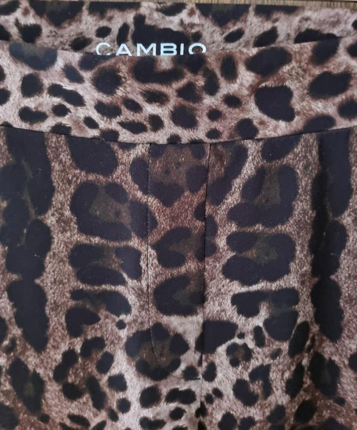 Nieuwe Cambio Tregging met luipaarddessin, Kleding | Dames, Broeken en Pantalons, Nieuw, Maat 42/44 (L), Bruin, Lang, Verzenden